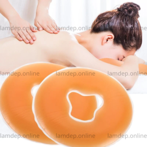 Gối Silicon Úp Mặt Massage Chuẩn Loại 1 – Phù Hợp Cho Spa, Giường Massage, Không Gây Mỏi Cổ, Không Đau Đầu